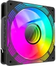 Wentylatory do obudowy GameMax Case Fan KF300R BK Black 120 mm ARGB PWM Reverse Blade (3 szt.) - obraz 4