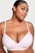 Бюстгальтер с уплотнённой чашкой Victoria's Secret 90C Белый/Розовый (149855) - изображение 1