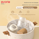 Скляна пляшечка Evorie для новонароджених, пляшечка у формі ведмедика з широким горлом для немовлят, 160 мл (0-3 місяці+) - изображение 8