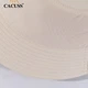 Женская широкополая повседневная хлопковая рыбацкая шляпа CACUSS для всех сезонов, панама для защиты от солнца во время походов, бежевая, размер Medium. - изображение 10