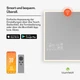 Инфракрасный обогреватель-зеркало Blumfeldt ReflectiHeat Smart Mirror 500 Вт 60×100 см - изображение 4