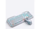 Механическая клавиатура и мышь EWEADN TK900, игровой проводной комплект для настольного компьютера, ноутбука, офиса, клавиатура, мышь, гарнитура, три предмета, функциональные ручки, 104 клавиши, синие переключатели, периферийные устройства для PUBG. - изображение 1