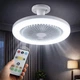Світлодіодна люстра вентилятор у патрон E27, з пультом, 2835RGB, CHP-006 / Led світильник стельовий ( 21293 ) - изображение 1