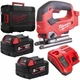 Лобзик аккумуляторный MILWAUKEE, M18 FJS-502X (зарядное устройство M12-18 FC, 2 аккумулятора М18 В5 5Ач, аксессуары, HDкейс) - изображение 2