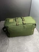 Сумка спиннингиста для рыбалки 34×17×19 см зелёная, органайзер для рыболовных приманок, катушек и аксессуаров - изображение 4