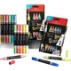 Акрилові маркери Faber-Castell Valve-Style, з подвійним наконечником, 6 металевих кольорів, набір у коробці O1-285517, акварельні ручки для художнього малювання, художня освіта - изображение 3
