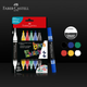 Акриловые маркеры Faber-Castell с клапаном, двусторонние, 6 классических цветов, набор O1-285507, акварельные ручки для художественного эскизирования, художественное образование - изображение 4