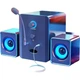Акустическая система SADA S-201 2.1 Black, Bluetooth 5.3, с микрофоном и наушниками - изображение 1