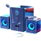 Акустическая система SADA S-201 2.1 Black, Bluetooth 5.3, с микрофоном и наушниками - изображение 3