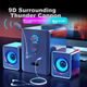 Акустическая система SADA S-201 2.1 Black, Bluetooth 5.3, с микрофоном и наушниками - изображение 5