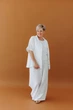 Жіноча сорочка з мусліну ART KNIT біла, S-M 045951 - зображення 6