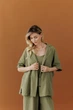 Женская рубашка из муслина ART KNIT фисташка, S-M 045959 - изображение 10