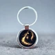 Металический брелок со знаком зодиака Водолей - Chaban Souvenir -круглый (цвет металлик) ZSM_18 - изображение 1