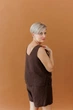 Женские шорты из муслина ART KNIT шоколад, S-M 045945 - изображение 9