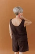 Женские шорты из муслина ART KNIT шоколад, S-M 045945 - изображение 6