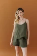 Женские шорты из муслина ART KNIT оливковые, S-M 045949 - изображение 4