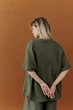 Женская рубашка из муслина ART KNIT оливковая, S-M 045961 - изображение 3