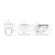 Унітаз підвісний Roca Ossa/Hebe Rimless з кришкою Soft close білий (A34H138000) - изображение 4