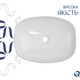 Раковина накладна Qtap Cardinal 500х380х140 мм з донним клапаном мармур (QTCAR188MR49826) - изображение 3