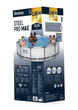 Каркасный бассейн 366×76 см с насосом и фильтром для дачи серый Bestway HM-0561 - изображение 4