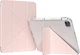 Чехол для планшета BeCover Ultra Slim Origami Transparent для Apple iPad Pro 11" M5 2025 с креплением для стилуса Apple Pencil Pink (BC_715956) - изображение 1
