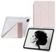 Чехол для планшета BeCover Ultra Slim Origami Transparent для Apple iPad Pro 11" M5 2025 с креплением для стилуса Apple Pencil Pink (BC_715956) - изображение 2