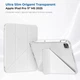 Чохол для планшета BeCover Ultra Slim Origami Transparent для Apple iPad Pro 11" M5 2025 з кріпленням для стилуса Apple Pencil Gray (BC_715955) - зображення 4