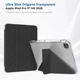 Чехол для планшета BeCover Ultra Slim Origami Transparent для Apple iPad Pro 11" M5 2025 с креплением для стилуса Apple Pencil Black (BC_715954) - изображение 5
