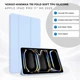 Чохол для планшета BeCover Tri Fold Soft TPU Silicone для Apple iPad Pro 11" M5 2025 Light Blue (BC_715993) - зображення 6