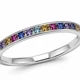 Каблучка срібна доріжка з фіанітами Silver Style 17.5 р. (100932.12 sku:2300103509508) - зображення 3