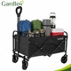 Складная тележка 90 л 100 кг для сада и дачи черная Gardlov FK-1249 - изображение 3