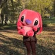 Большая мягкая плюшевая игрушка Стич Энджел розовая 95 см - изображение 5