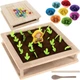 Детский деревянный развивающий пазл ферма 2в1 с мячами и овощами 132 элемента дерево Kruzzel FK-1621 - изображение 2
