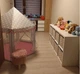 Детская палатка шаттр 123x123x140 см для игр и отдыха серо-розовая Kruzzel FK-1040 - изображение 4