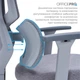 Кресло компьютерное офисное эргономичное OfficePro Unity OC510G Grey - изображение 12