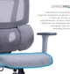 Кресло компьютерное офисное эргономичное OfficePro Unity OC510G Grey - изображение 14