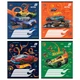 Зошит учнівський Hot Wheels Kite HW26-235 12 аркушів Різнокольоровий shop (4063276363923) - изображение 5