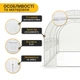 Теплица LEOBRO Garden 10м² White полиэтилен 400х250х200 см - изображение 4
