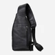 Сумка слинг через плечо мужская из натуральная кожи Vintage leather-14414 Черная - изображение 3