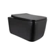 Унитаз подвесной Qtap Gemini Ultra Quiet 485×340×350 мм, Matt Black, с сиденьем Slim Duroplast / Soft-close / Quick Release QTGEM28BLM50505 - изображение 1