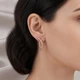 Сережки-конго з фіанітами Xuping покриття 18к - зображення 3