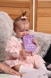 Картки для фотосесії "Baby cards" УКРАЇНСЬКОЮ, рожеві, набір двосторонніх листівок 12 од - зображення 4