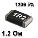 Резистор SMD 1.2R 1206 5% - 737216 - изображение 1