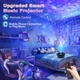 Ночник-проектор звездного неба Galaxy 3-в-1, LED-проектор с Bluetooth-колонкой, лазерными звездами, океанской волной и пультом ДУ, - изображение 7
