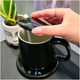 Кружка керамическая 400 мл с электрическим подогревом и ложкой для дома Ruhhy черная - зображення 8