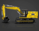 Конструктор Экскаватор Mould King 13112S на радиоуправлении 2169 деталей желтый - изображение 10
