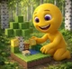 Магнітний конструктор Майнкрафт Minecraft (1282) Зелений оазис Березка 48 деталей 2 фігурки кубики блоки набір - зображення 5