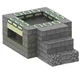 Магнітний конструктор Майнкрафт Minecraft (1283) Портал в Енд 64 деталі 2 фігурки магнітні кубики блоки набір - зображення 3