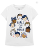 Футболка для девочки Carter´s 122-128 см (7-8 лет) Белая - изображение 1