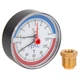Термоманометр аксіальний ITAL біметалевий 1/2" 6 бар 120℃ (PM-IT0012) - зображення 1